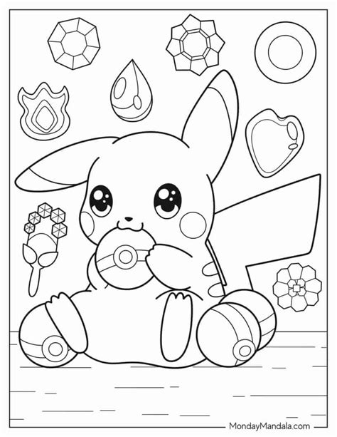 coloring pages pikachu|Pikachu Coloring Pages for Kids